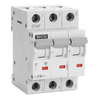 Veiligheidsschakelaar met automatische uitschakeling en hoge stroomcapaciteit.