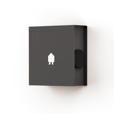 Veilig afsluitbare brievenbus geschikt voor buitengebruik.